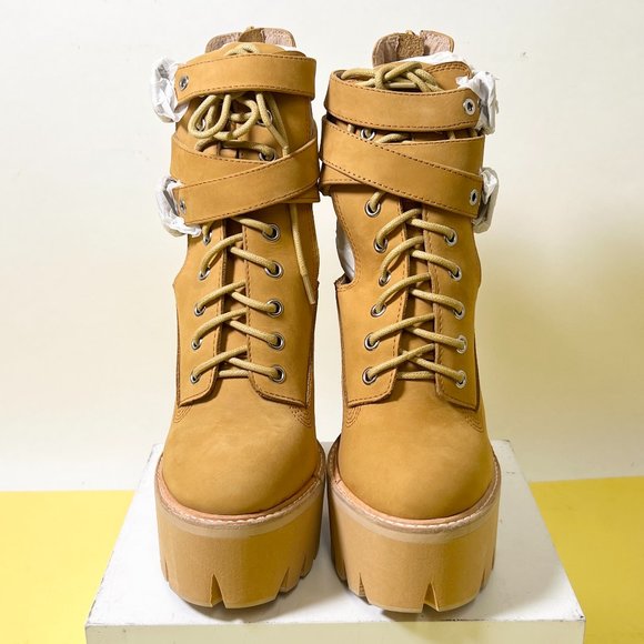 NIB Jeffrey Campbell Adner, Wheat Platform Boots - Picture 4 of 8
